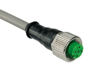 Przewód czujnik-siłownik ze złączem Złącze M12 liczba rdzeni 4 długość 2m Rodzaj A Żeńskie