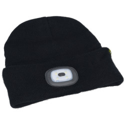 CK Tools T9608BHR Beanie Hat &amp; Head Torch 80 Lumens