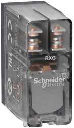 Przekaźnik mocy 24V ac DPDT Schneider Electric 820mW, Wciskane 260Ω Wciskane