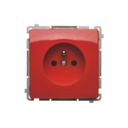 Simon Basic Gniazdo pojedyncze z/u (moduł) 16A 250V czerwone BMGZ1.01/22