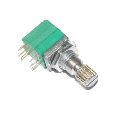 POTENCJOMETR OBROTOWY 1k B LINIOWY Z WYŁĄCZNIKIEM L-15mm 9x11x13