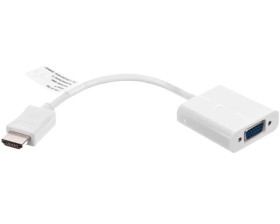 Adapter HDMI - VGA jack 3,5mm stereo 0,1m 51758