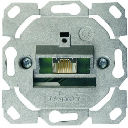 Junction box, Cat 5e, white, for AMJ45, 100022946