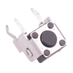 3.15mm Button 6mm x 6mm Right Angle Through Hole Tactile Switch 100g