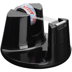 teas 53904-00000-01 Easy Cut Desk Tape Dispenser Black Anti-Slip Tech