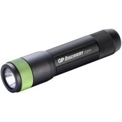 GP Discovery GPDISFLC31XBK479 LED Torch, 100 lm, 7h, IPX4, 64g, Aluminium