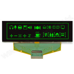 Winstar WEX025664BGAP3N00000 OLED Display 256x64 Green/Black 3.12&quot;