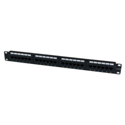 StarTech C6PANEL24 24 Port 1U Rackmount Cat 6 110 Patch Panel
