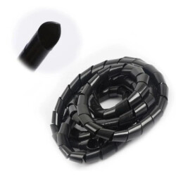 Wąż spiralny Spirala Organizer Maskownica Kabli Spirala 20-100mm 10M Czarny