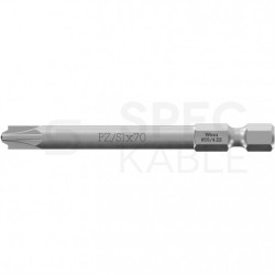 Bit do wkrętów z wgłębieniem płasko-krzyżowym i PZ/S 1x70mm 1/4" WERA