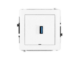 DECO Gniazdo USB A-A 3.0 bez p.opis. biały DGUSBBO-5 KARLIK