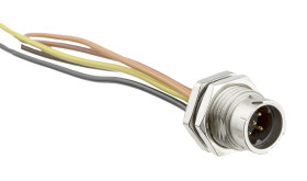 Złącze wielostykowe przemysłowe 8-pinowe Miniaturowe, panelowe Wtyczka Amphenol Industrial