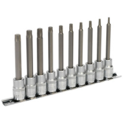 Sealey AK6236 TRX-Star Socket Bit Set 10pc 3/8&quot;Sq Drive 100mm