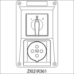 Rozdz Gn.32/4 wył.LP IP44 SPAMEL ZI02\R361