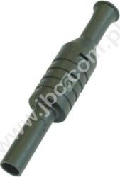 1063-SW Gniazdo na przewód, 4mm, bezpieczne (tuleja stała), 1kV=/~, kat.III, 24A, czarne, ELECTRO-PJP, 1063SW, 1063-N