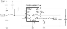 TPS54329 - 4.5V to 18V Input, 3A Synchronous Step-Down Converter with D-CAP2 Mode