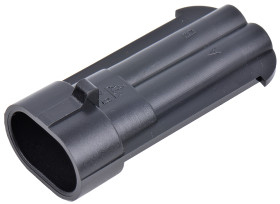 Złącze samochodowe 2-pinowe Delphi -rzędowe Męski 14A Metri-Pack 150 Montaż na kablu Połączenie zagniatane Złącze