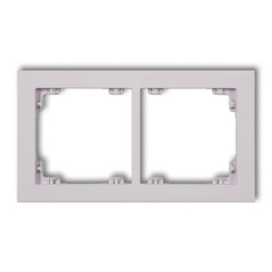 DECO Ramka podwójna DECO Pastel Matt liliowy 41DR-2
