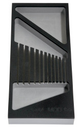 Pojemnik na narzędzia, Gąbka, W 180mm, L 405mm, H 40mm