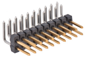 Złącze szpilkowe 20-pinowe C-Grid III raster: 2.54 mm Kąt prosty 2-rzędowe Molex Otwór przelotowy350 V Bez osłony