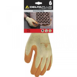 Rękawica dziana z Polibawełna - Strona Chwytna Powlekana Lateksem kolor pomarańczowy 10 DPVE730OR10