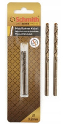 Wiertło do metalu kobaltowe 3,5mm wiertła 2szt HSS-Co Schmith