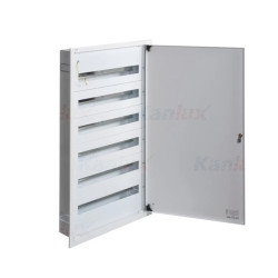 Rozdzielnica modułowa metalowa 6x24 podtynkowa IP30 N+PE I klasa drzwi białe KP-DB-I-MF-624 biały 32655