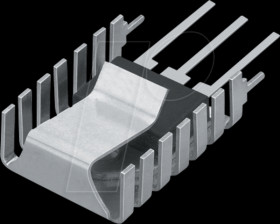 FK 245 MI 247 V Heatsink, 27 mm, copper, 19.7 K/W, SIP/TO-218/TO-220/TO-247