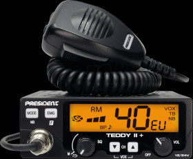 TXPR376 Radio, Teddy II + ASC, 80/40 channels, black