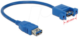 85111 Cable USB 3.0 A > USB 3.0 A mount 0,25 m