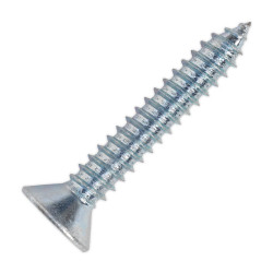 Sealey ST6338 Self Tapping Screw 6.3 x 38mm Countersunk Pozi DIN 7982 Pack 100