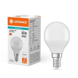 Żarówka LED P45 E14 4.9W = 40W 470lm 4000K Neutralna Biała LEDVANCE