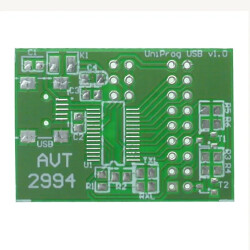 UniProgUSB programator AVR MSP430 ARM FT232RL - PCB do projektu AVT 2994