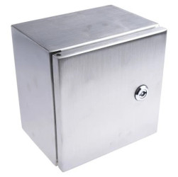 Szafka ścienna rozdzielcza, materiał: Stal nierdzewna typu 304, IP66, 200 x 200 x 150mm, RS PRO