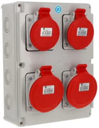 Rozdzielnica 2x5x32A 2x5x16A INA=32A IP54 SB-003005-S0040-54