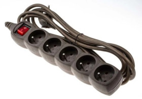 Przedłużacz 5-gniazd 250 V Typ E - gniazdo francuskie 4m 296264