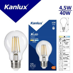 Żarówka LED E27 XLED A60 4,5W-NW 470lm 4000K barwa neutralna 33099
