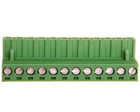 Listwa zaciskowa do płytek drukowanych 12-torowa zielona MSTB 2,5/12-ST - 1754643 /50szt./