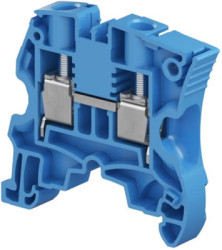 Screw terminal block, screw connection, 10 mm², 2 pole, 57 A, 8 kV, blue, 1SNK508020R0000
