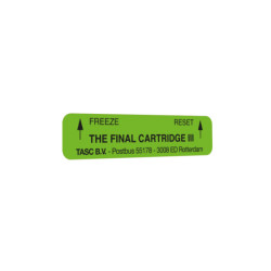 Label for "The Final Cartridge III" - TASC (Replica)