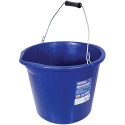 Faithfull FAI3GBUCKIN Builder&#x27;s Industrial Bucket 14 litre (3 gallon) - Blue