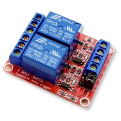 Moduł 2-kanałowy 5V 10A przekaźnik sterowany stanem niskim/wysokim LL/HL