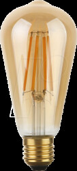 LX276464005-1 E27 LED lamp, 8 W, 640 lm, 2200 K, filament, dimmable