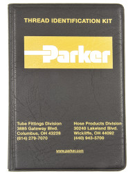 Zestaw do identyfikacji gwintów hydraulicznych, BSPP, BSPT, Metryczne, NPT, SAE, Zestaw sprawdzianów szczękowych,