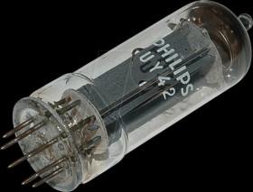 UY42 Electron tube, rectifier tube, B8A, 8-pin, 100 mA