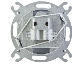 KARO Gniazdo antenowe RTV-SAT przelotowe białe GPA-SSP/m/00