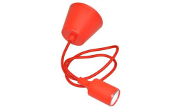 Oprawa Kido Na Żarówkę E27 Z Przewodem Czerwona