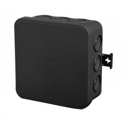 Puszka bezhalogenowa hermetyczna n/t czarna pusta IP55 E12 0297-02