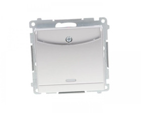 Simon 54 Łącznik hotelowy srebrny mat DWH1.01/43