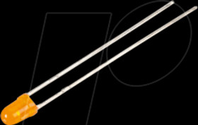 L-7113ED LED, 5 mm, wired, orange, 25 mcd, 30°